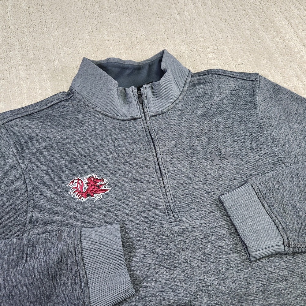 South Carolina Gamecocks Sweatshirt Men Medium Under Armour Storm Fleece 1/4 Zip